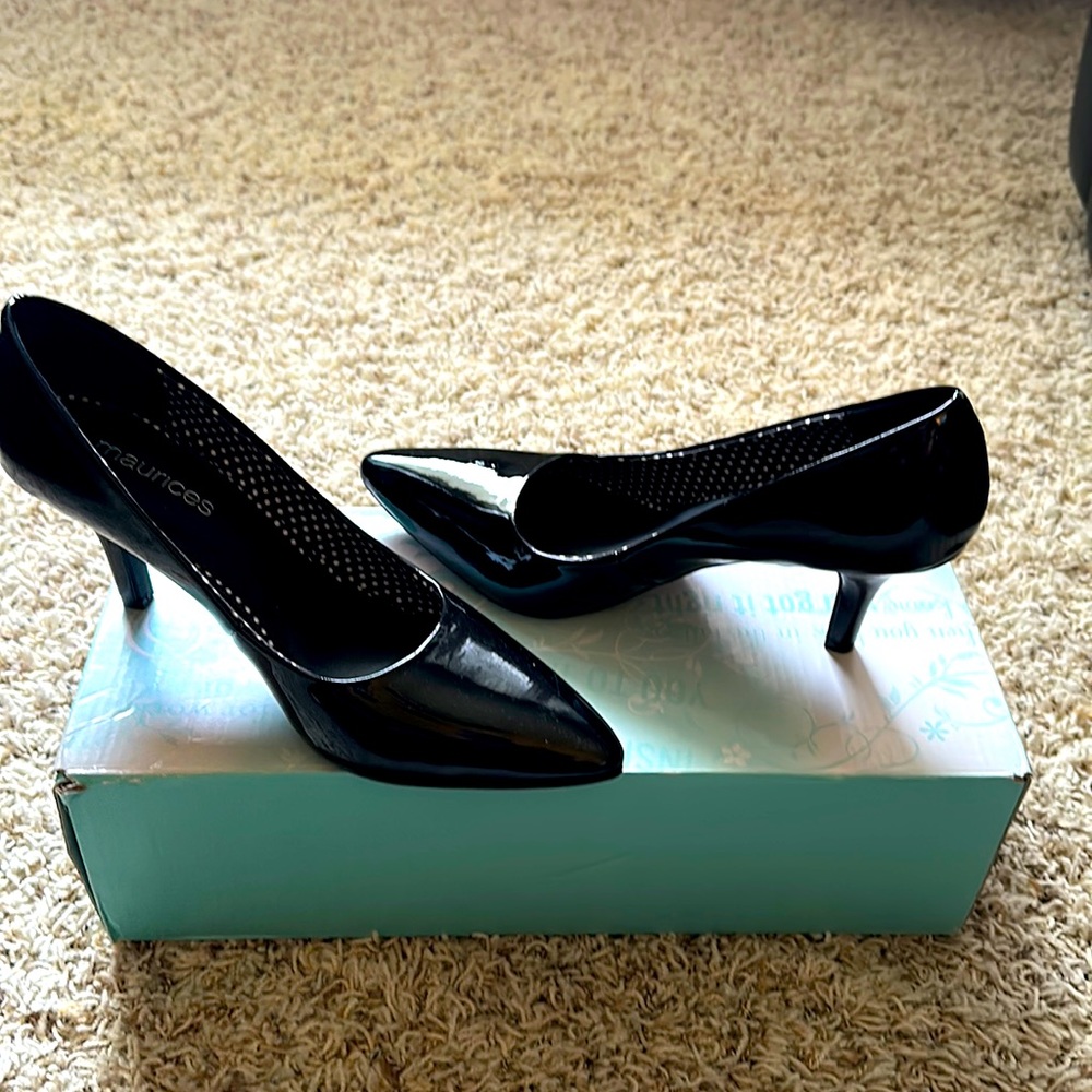 Maurices Heels. Color Black. Size 8